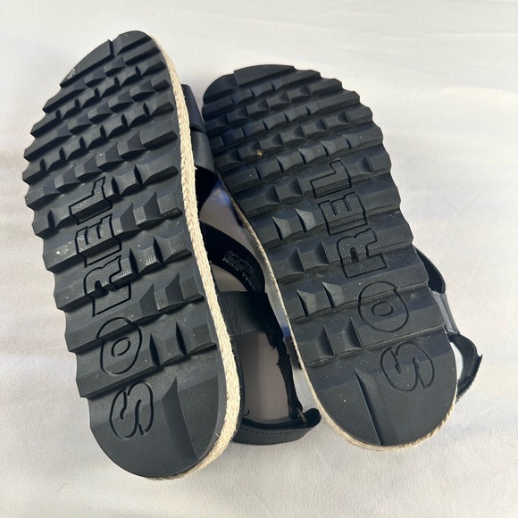 SOREL Roaming Crisscross Jute Sandal 9.5M, BLACK, New! - Picture 4 of 4